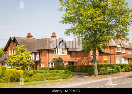 Wohneigentum in Bournville Village, Birmingham, Großbritannien Stockfoto