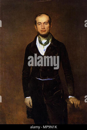 Deutsch: Bildnis des Kammerherrn Julius Graf Zech-Burkersroda Portrait der Kammerherr Graf Julius Zech-Burkersroda 1841. 823 Louis Ferdinand von Rayski - Porträt von Graf Zech-Burkersroda-WGA 19021 Stockfoto