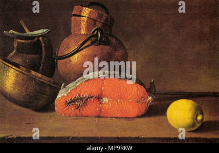 834 Luis Egidio Meléndez - Still-Life-WGA 14759 Stockfoto