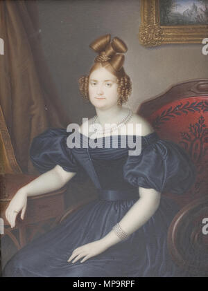 834 Luisa Carlota, hija de Francisco I de Las Dos Sicilias, 1830, Luis de la Cruz y Ríos Stockfoto