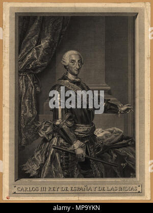 Porträt von Karl III. von Spanien (1716-1788) 1783. 850 Manuel salvador Carmona - Carlos III Stockfoto