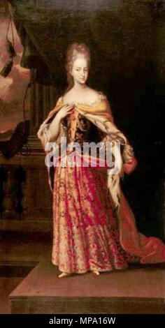 . Polski: Portret Marii Antoniny, elektorowej bawarskiej (1669-1692) Deutsch: Maria Antonia von Österreich, Kurfürstin von Bayern (1669-1692). 17. Jahrhundert. 856 Maria Antonia Stockfoto