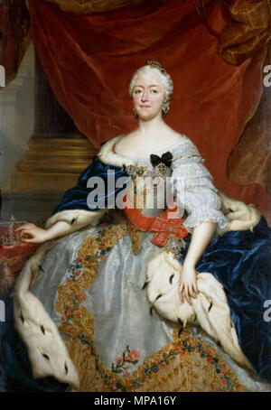 . Englisch: Portrait von Maria Antonia Walpurgis von Bayern (1724-1780) Français: Porträt von Marie-Antoinette de Bayern (1724-1780). . 1752. 856 Maria Antonia Walpurgis von Bayern, Mengs, 1752 Stockfoto