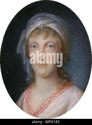 . Portrait von Maria Carolina von Österreich (1752-1814). 18. 857 Maria Carolina Österreichs, Miniatur - Hofburg Stockfoto