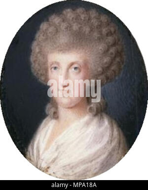 . Portrait von Maria Carolina von Österreich (1752-1814). 18. 857 Maria Carolina Österreichs, Miniatur 14 - Hofburg Stockfoto