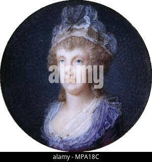 . Portrait von Maria Carolina von Österreich (1752-1814). 18. 857 Maria Carolina Österreichs, Miniatur 13 - Hofburg Stockfoto