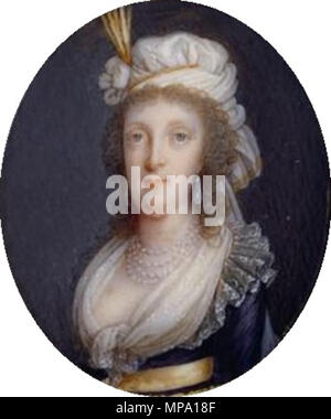 . Portrait von Maria Carolina von Österreich (1752-1814). 18. 857 Maria Carolina Österreichs, Miniatur 4 - Hofburg Stockfoto