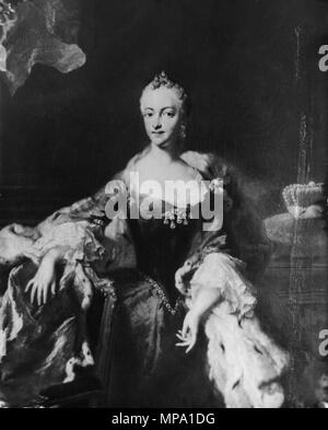 . Englisch: Portrait von Maria Josepha von Bayern (1739-1767). 18. 857 Maria Josepha von Bayern, Kaiserin des Heiligen Römischen Reiches Stockfoto