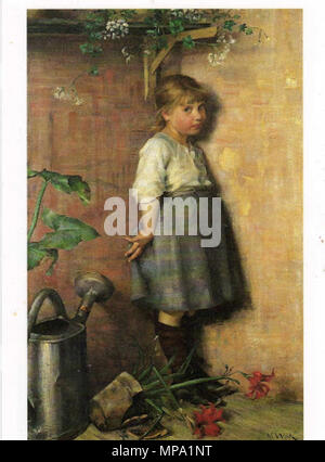 Schlechtes Gewissen. Deutsch: Huono omatunto Englisch: schlechtes Gewissen. 1886. 859 Maria Wiik Huono omatunto Stockfoto