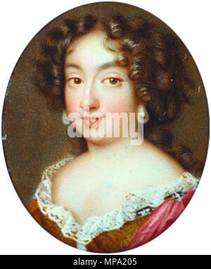 860 Marie Anne Victoire de Bayern, Dauphine von Frankreich durch Jean Petitot heute in der Britischen Royal Collection Stockfoto