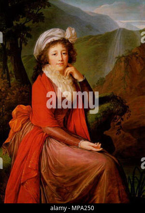 860 Marie Louise Elisabeth Vigée-Le Brun- Portrait de la Comtesse Maria Theresia Bucquoi 2 Stockfoto