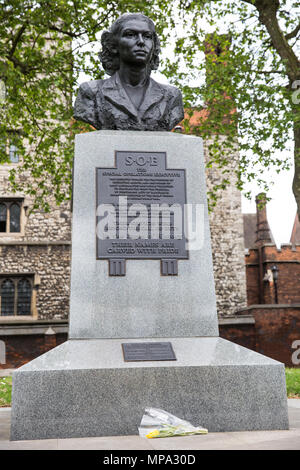 London, Großbritannien. 11. Mai, 2018. Der Special Operations Executive (SOE) Memorial in Lambeth. Stockfoto