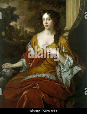 Maria von Modena (1658-1718), Herzogin von York. Englisch: Porträt der Maria von Modena, bei der Herzogin von York. von 1675 bis 1680. 867 Maria von Modena, bei der Herzogin von York - Lely 1675-80 Stockfoto