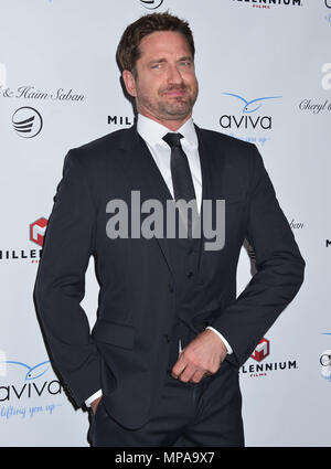 Geard Butler 017 bei der Gala zu Ehren Avi Lerner und Millenium Filme im Beverly Hills Hotel in Beverly Hills. April 16, 2016. Gerard Butler 033 - - - - - - - - - - - - - Red Carpet Event, Vertikal, USA, Filmindustrie, Prominente, Fotografie, Bestof, Kunst, Kultur und Unterhaltung, Topix Prominente Fashion/Vertikal, Besten, Event in Hollywood Leben - Kalifornien, Roter Teppich und backstage, USA, Film, Stars, Film Stars, TV Stars, Musik, Promis, Fotografie, Bestof, Kunst, Kultur und Unterhaltung, Topix, drei Viertel, vertikal, eine Person aus dem Jahr 2016, Stockfoto