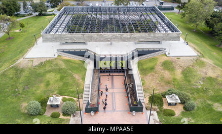 Die George C Seite Museum von La Brea Entdeckungen, La Brea Tar Pits, Los Angeles, Kalifornien Stockfoto