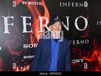 Ron Howard - Direktor064 am Los Angeles Screening von Inferno bei der DGA-Theater in Los Angeles. 25. Oktober 2016. Ron Howard - Direktor 064 - - - - - - - - - - - - - Red Carpet Event, Vertikal, USA, Filmindustrie, Prominente, Fotografie, Bestof, Kunst, Kultur und Unterhaltung, Topix Prominente Fashion/Vertikal, Besten, Event in Hollywood Leben - Kalifornien, Roter Teppich und backstage, USA, Film, Stars, Film Stars, TV Stars, Musik, Promis, Fotografie, Bestof, Kunst, Kultur und Unterhaltung, Topix, drei Viertel, vertikal, eine Person aus dem Jahr 2016, inqu Stockfoto