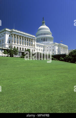 1988 historische UNITED STATES CAPITOL CAPITOL HILL RASEN WASHINGTON DC USA Stockfoto