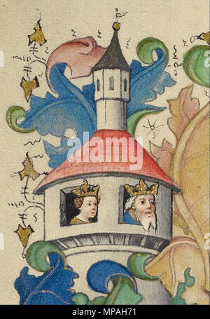 Buch der Stunden ca. 1450 - 1455. 870 Meister der Guillebert de Mets (Flämisch, aktive ca. 1410 - 1450) - Das Buch der Stunden - Google Kunst Projekt Stockfoto