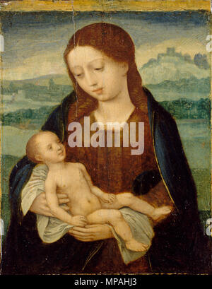 Madonna und Kind ca. 1525-1550. 871 Meister der weiblichen Half-Lengths - Jungfrau und Kind (Metropolitan Museum der Kunst) Stockfoto