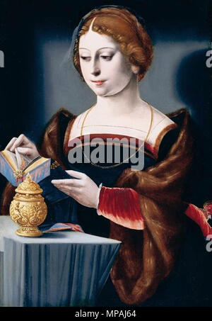 Maria Magdalena zwischen 1525 und 1550. 873 Master mit dem Papagei - Maria Magdalena - WGA 14610 Stockfoto