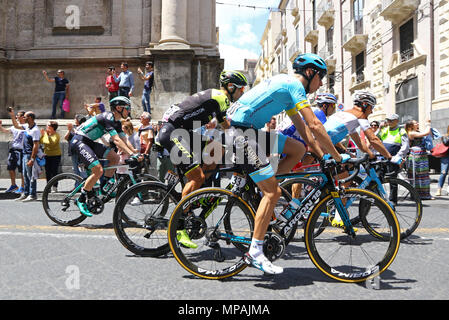 Giro d'Italia 2018 (4. Stufe in Catania, Sizilien, Italien) Stockfoto