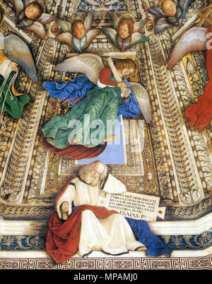 882 Melozzo da Forlì - Engel Holding ein Instrument der Leidenschaft - WGA 14784 Stockfoto