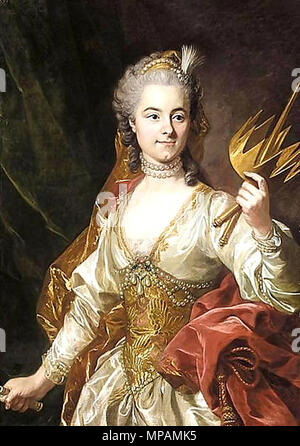 Englisch: Melpomene, Muse der Tragödie 1746-1766. 882 Melpomene, Muse der Tragödie durch Louis-Michel Van Loo Stockfoto