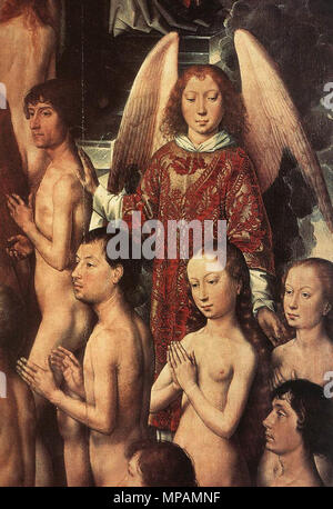 Deutsch: Das letzte Urteil Triptychon (Detail) zwischen 1467 und 1471. 883 Memling, Giudizio universale 06. Stockfoto