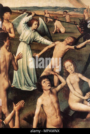 Deutsch: Das letzte Urteil Triptychon (Detail) zwischen 1467 und 1471. 883 Memling, Giudizio universale 13. Stockfoto