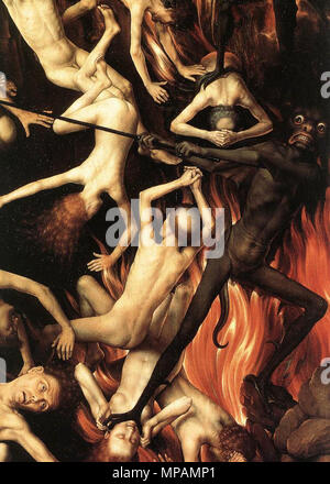 Deutsch: Das letzte Urteil Triptychon (Detail) zwischen 1467 und 1471. 883 Memling, Giudizio universale 17. Stockfoto