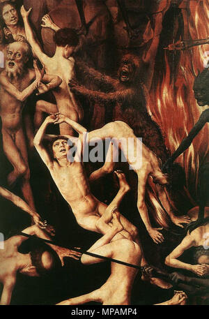 Deutsch: Das letzte Urteil Triptychon (Detail) zwischen 1467 und 1471. 883 Memling, Giudizio universale 18. Stockfoto