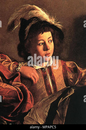 Die Berufung des heiligen Matthäus (Detail) zwischen 1599 und 1600. 889 Michelangelo Merisi da Caravaggio - Die Berufung des heiligen Matthäus (Detail) - WGA04116 Stockfoto