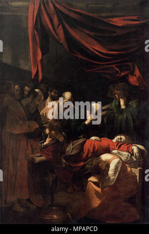 Italienisch: Morte della Vergine der Tod der Jungfrau 1606. 889 Michelangelo Merisi da Caravaggio - Der Tod der Jungfrau - WGA 04160 Stockfoto