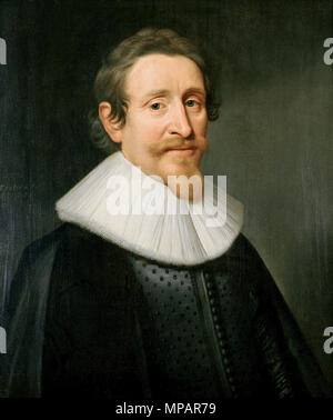 Hugo de Groot. Portrait der Niederländische Jurist und Staatsmann Hugo de Groot, auch als Hugo Grotius bekannt. 1631. 892 Michiel Jansz van Mierevelt - Hugo Grotius Stockfoto