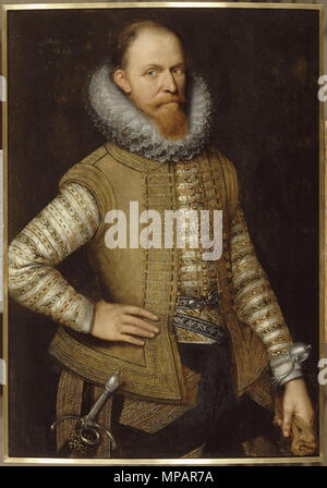 Maurice von Nassau, Prinz von Oranien und Stadhouder 1608. 892 Michiel Jansz van Mierevelt - Maurits van Nassau, Prins van Oranje De Stadhouder Stockfoto
