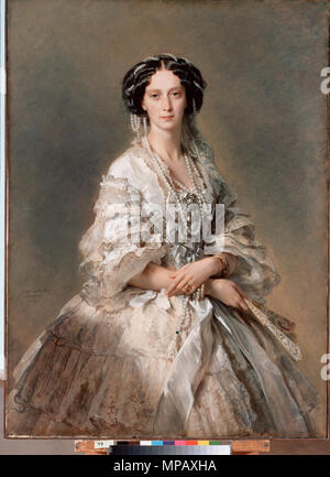 Englisch: Porträt von Kaiserin Maria Alexandrowna 1857. 1270 Maria Alexandrowna von Winterhalter (1857, Hermitage) 3 Stockfoto