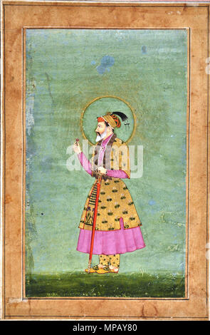 Mughal Kaiser Shahjahan (1660 AD 1670 AD). 909 Mughal Kaiser Shahjahan - Google Kunst Projekt Stockfoto