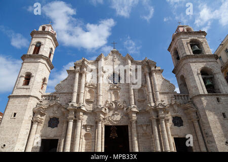 Kuba, Ciudad De La Habana Provinz, La Havanna, aufgeführt als Welterbe, Domplatz und Catedral De La Virgen Maria de La Habana Vieja-Bezirk Stockfoto