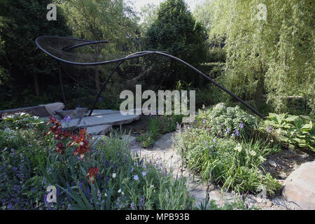 Die wedgwood Garten an der RHS Chelsea Flower Show im Royal Hospital Chelsea, London. Stockfoto