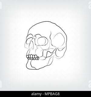 Vektor skull Artwork Stock Vektor