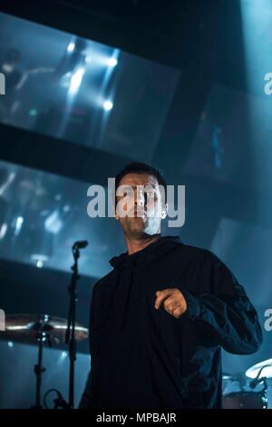 Liam Gallagher bei Benefizkonzert für Manchester terror Angriff Opfer bei O2 Ritz, Manchester - Mai 2017 Stockfoto