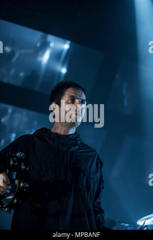 Liam Gallagher bei Benefizkonzert für Manchester terror Angriff Opfer bei O2 Ritz, Manchester - Mai 2017 Stockfoto