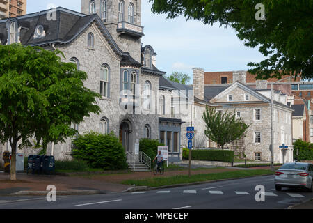 USA Pennsylvania PA Harrisburg State Capitol downtown alte steinerne Häuser Stockfoto