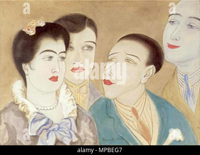 . Malerei von Nils Dardel, Info zu kommen. -1943. 920 ND 26. Stockfoto