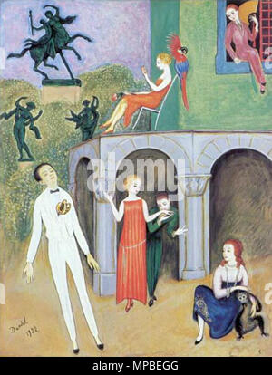 . Malerei von Nils Dardel, Info zu kommen. -1943. 921 ND 44 Stockfoto