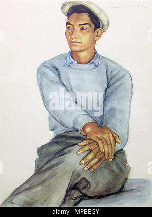 . Malerei von Nils Dardel, Info zu kommen. -1943. 921 ND 81 Mexikansk Stockfoto