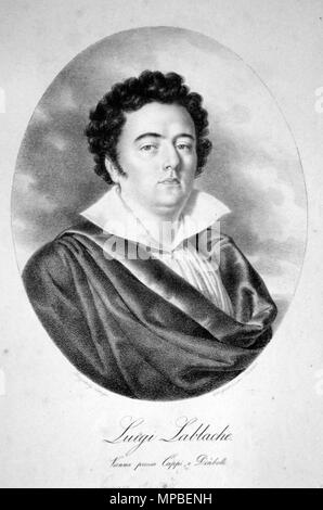 OLYMPUS DIGITALKAMERA. English: Ludwig Lablache (1794-1858), italienischer Opernsänger (Bass). Lithographie von Josef Lanzedelly d. Ä., Ca. 1835. ca. 1835. Josef Lanzedelly d. Ä. (1772-1831) 832 Ludwig Lablache Litho Stockfoto