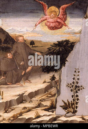 Bei der Bescherung. (Detail). 1470 s. 922 Neri di24 - Schneemann (Detail) - WGA 02167 Stockfoto