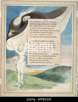 . Englisch: Nacht Gedanken Blake Aquarell III006. 9 März 2013, 11:46:21. William Blake (1757 - 1827) Alternative Namen W. Blake; Uil" iam Bleik Beschreibung britische Maler, Dichter, Schriftsteller, Theologe, Sammler und Graveur Geburtsdatum / Tod 28. November 1757 12. August 1827 Ort der Geburt / Todes Broadwick Street Charing Cross Standort London Authority control: Q 41513 VIAF: 54144439 ISNI: 0000 0001 2096 135 X ULAN: 500012489 78095331 LCCN: n NLA: 35019221 WorldCat Dies ist ein treuer fotografische Reproduktion eines zweidimensionalen, public domain Kunstwerk. Die Arbeit eines Stockfoto