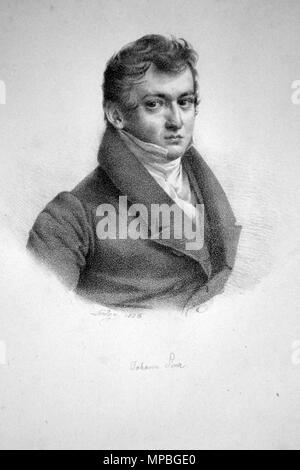 OLYMPUS DIGITALKAMERA. Deutsch: Johann Sina (1804-1869), Bankier und Industrieller. Lithographie von Friedrich Lieder, 1826. 1826. Friedrich Lieder (1780-1859) 727 Johann Sina Litho Stockfoto